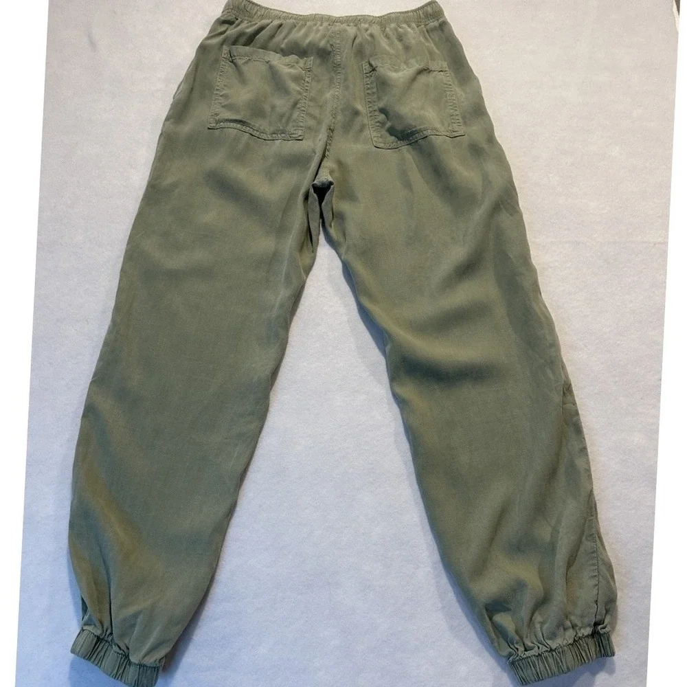 cloth &‎ stone Olive Green Tencel Jogger Pants Women's XS Athleisure Comfort - Picture 2 of 7